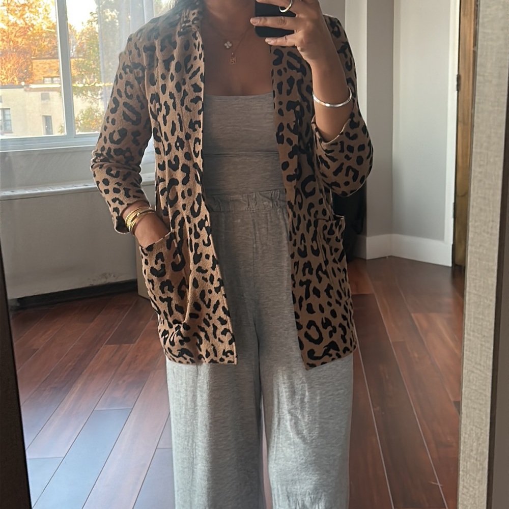J.Crew leopard print cardigan